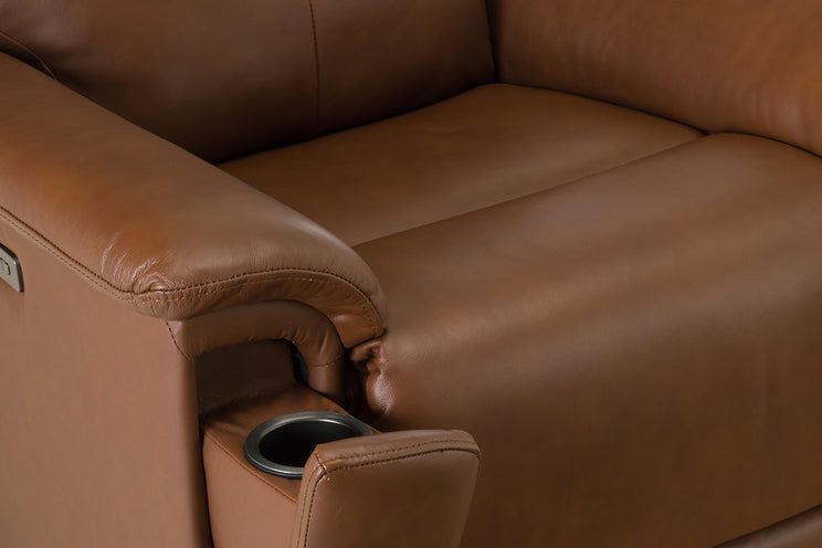 Perfect Match Refined Leather Power Recliner